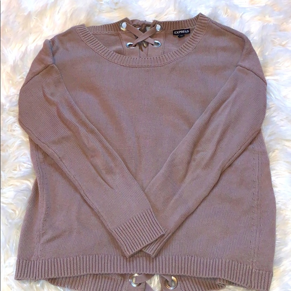NWOT- Express Sweater w/Tied Back